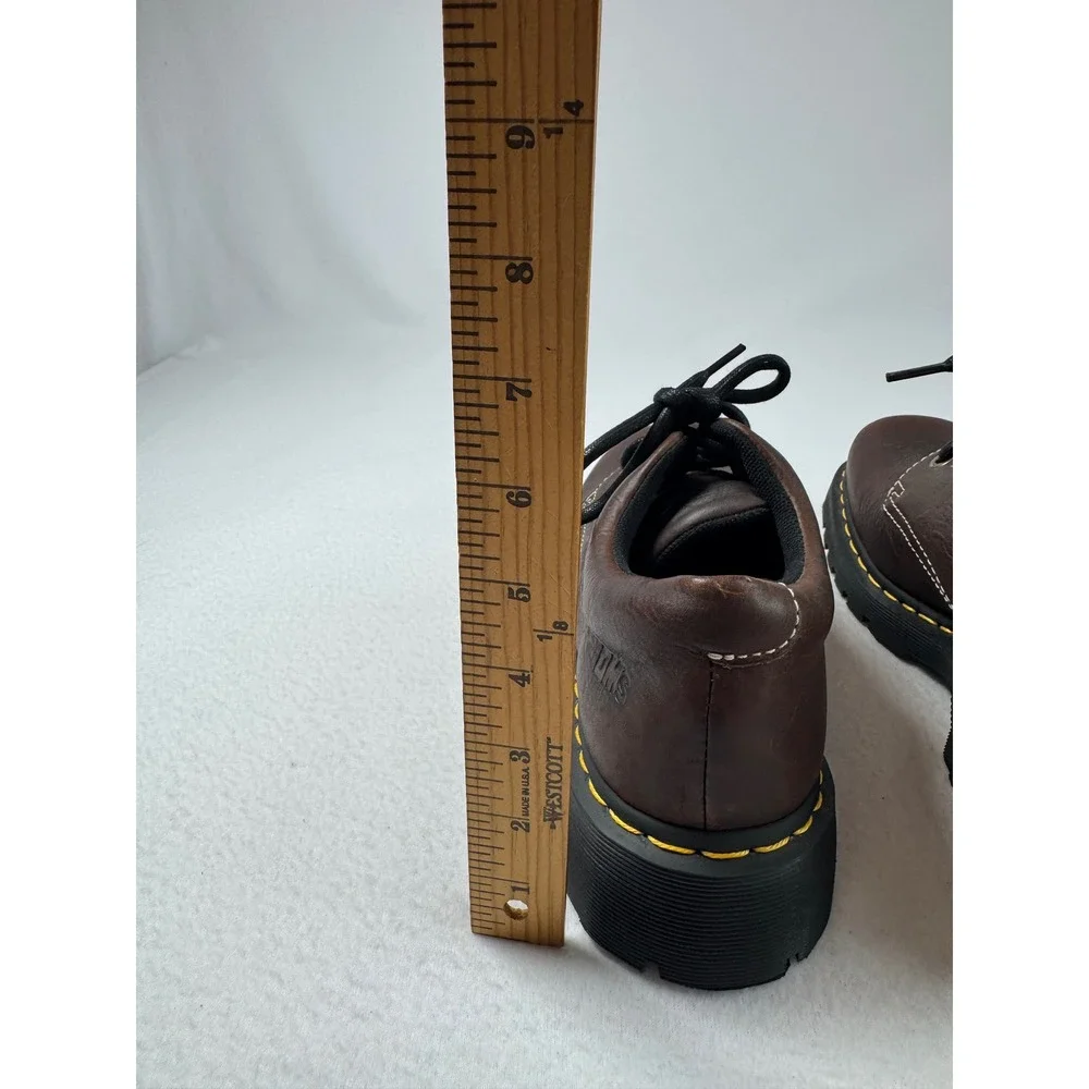 Grunge Dr. Martens Mens 9 Womens 10 11290 Oxford Shoes Brown Leather Lug Sole